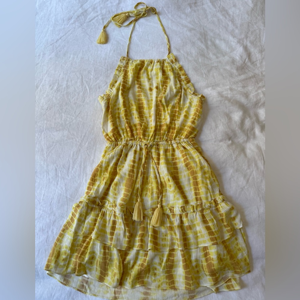 MAJORELLE Yellow and White Skirt